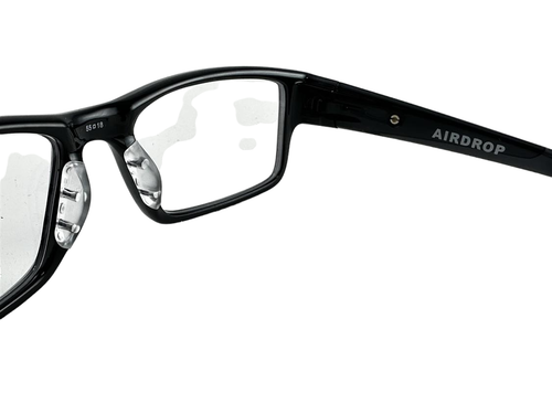Oakley NEW Airdrop Black Ink Rectangle Frames 55-18-143 Eyeglasses OX8046 Set - Photo 6/12