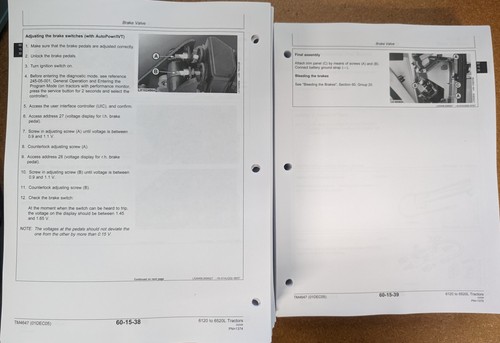 John Deere 6120 6220 6320 6420 6120L 6220L Traktor Service Reparaturanleitung TM4647 - Bild 3 von 4