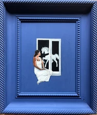 Original Oil Painting, 17x20inches, The Secret, Abstract, Figurative 