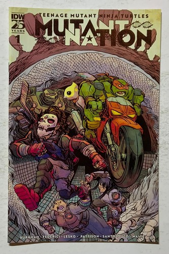 TEENAGE MUTANT NINJA TURTLES MUTANT NATION # 1 Cover RI VARIANT IDW COMIC EC - Picture 1 of 2