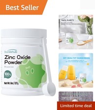 100 Pure Cosmetic Grade Zinc Oxide Powder, 8OZ - Ideal for Homemade Skincare