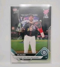 2025 MLB Topps Now #427 Cal Raleigh Wins Home Run Derby Base Seattle Mariners 