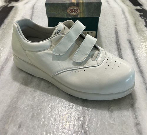 Zapatilla deportiva SAS Me Too blanca 10 ancha para mujer nueva en caja ahorra en grande envío gratuito - Imagen 4 de 5