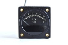 AVIATION RPM GAUGE 0-3500 2 3/8 INCHES SQUARE AVIATION RPM GAUGE 0-3500 2 3/8 INCHES SQUARE