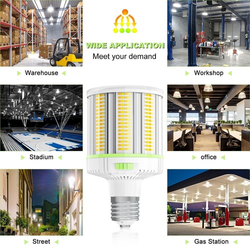 (400W Equiv), E39 Mogul Base, 80W LED Corn Light Bulb Warehouse Adjuatable CCT - Picture 15 of 15