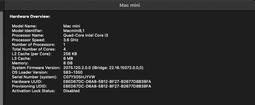 Apple Mac Mini Core i3 3.6GHz (Late 2018) 8GB RAM 128GB SSD Space Grey - Picture 6 of 6