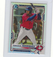 2021 Bowman Chrome Draft BDC-55 EMMANUEL RODRIGUEZ REFRACTOR ~🔥🔥🔥