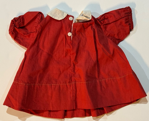 Vintage 40’s Doll Dress Red, Pocket with scarf 9 1/2" Tagged 22 - Bild 16 von 17