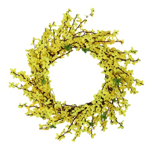 Simulated Forsythia Pendant Handmade Wreath Flower Garland Decor