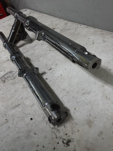 1990 90 88-95 Harley Davidson Sportster XLH 883 Front Forks Suspension Straight - Picture 8 of 10