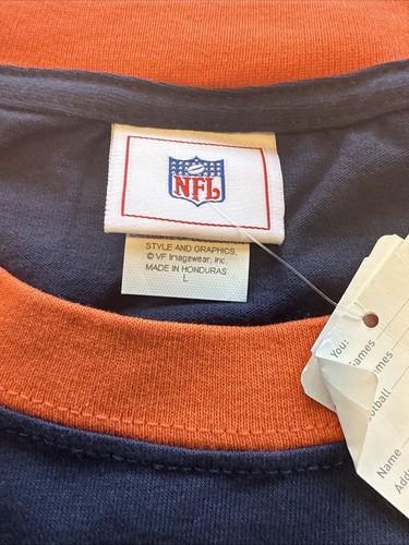 NFL Men's Chicago Bears Team Short Sleeve T-Shirt Size Large 2005 Raised Letters - Picture 7 of 8