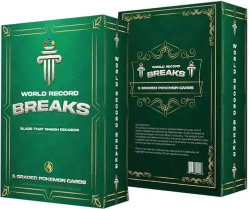 Pokemon Guinness Certified World Record Breaks GRADED/SLABBED 5ct Box!!