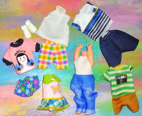 Kelly Chelsea Tommy Doll Clothes *Lot Dress/2 Jumpsuit/Top/Short(s) Sets* New - Picture 2 of 5