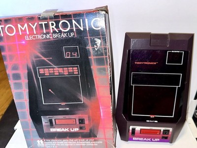 Vintage Tomytronics Break Up Electronic Handheld Game - Tested Works!