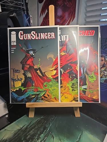 GUNSLINGER 15 KING SPAWN 2 SCORCHED 24 SIGNED TODD MCFARLANE & JONATHAN GLAPION. - Picture 19 of 24