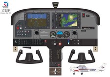 Poster cabina di pilotaggio Cessna 172 SP G1000 24 pollici x 36 pollici