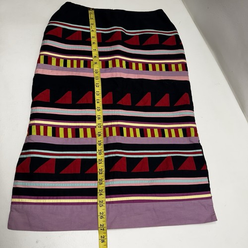 betsey johnson New York Vintage Pencil Skirt Multicolored Size S - Picture 6 of 9