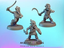 3pc Redcap Fae Set - 28mm 32mm DnD Miniature | Resin Mini Model | Vae Victis