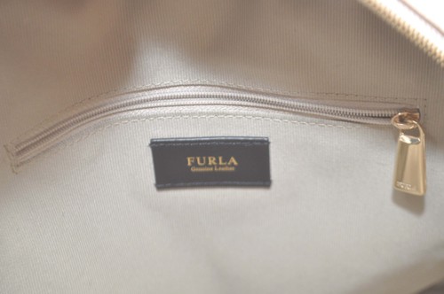 FURLA Robin Rindsleder Medium Backpack Rucksack Beige TOP ZUSTAND - Bild 7 von 8
