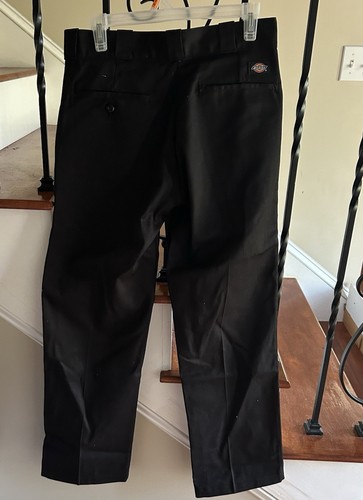 Dickies 874 Pants Womens Black Straight Original Fit Classic LOGO Work Size 30 - Picture 4 of 17