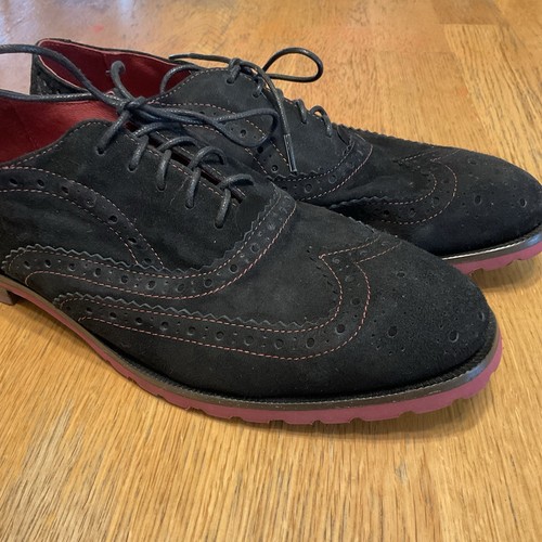 Johnston & Murphy Damenschuhe schwarz Wildleder Oxford Größe 9 Academia zeitlos - Bild 4 von 12