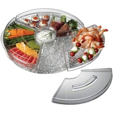 PRODYNE AB5L ACRYLIC TRAY APPETIZERS ON ICE WITH LIDS KEEPS