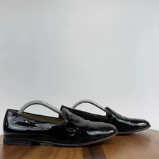 Womens Del Toro Black Patent Leather Slip On Casual Loafers Flats Size 6.5 M GUC