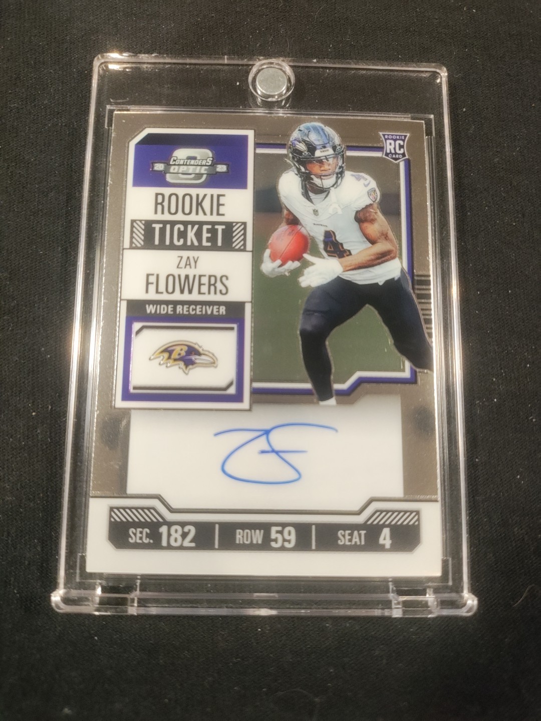 2023 Zay Flowers Optic Contenders Ticket Silver  Rookie Auto 🔥🔥🔥🔥🔥