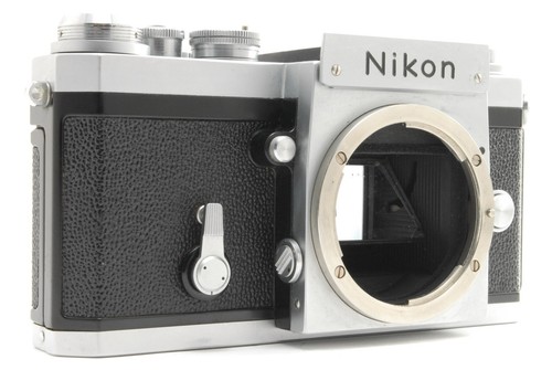 ALLE funktionieren [Exc + 5 mit Kappe] Nikon F analoge 35-mm-Spiegelreflexkamera nur Gehäuse silber aus Japan