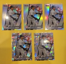 (5) 2019 Bowman's Best Atomic & Refractors #7 Gary Sanchez Lot -New York Yankees