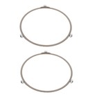  2 Pcs Rotierender Lebensmittel-drehteller Zubehör Für Mikrowellenherde