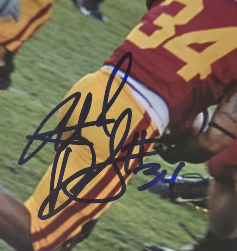 Hershel Dennis Signed 8x10 Photo USC Trojans COA JSA - Picture 2 of 4