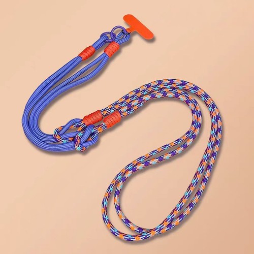 With Patch Phone Strap Lanyard Adjustable Mobile Phone Straps Woven Lanyard - Photo 18 sur 19