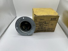 Hubbell HBL3777 Twist-Lock Flanged Inlet Armored 2-Pole 3-Wire