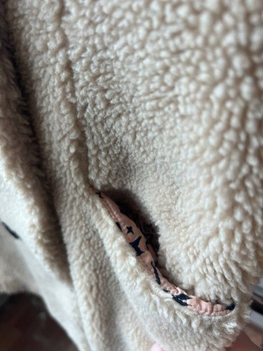 Abrigo para mujer ZADIG & VOLTAIRE Selena Gomez Teddy Mint crema talla XS - Imagen 10 de 16