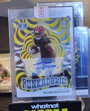 2023 Panini Illusions - Funkadelic Bijan Robinson #12 Gold Signatures /10...