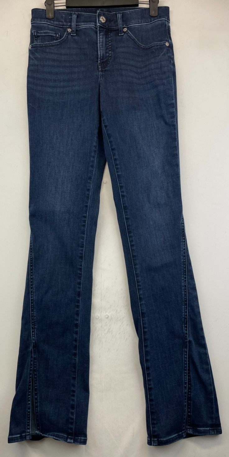 Express Jeans - Womens Size 2R - Bllue - Skyscraper Mid Rise - Spli Ankle (3496)
