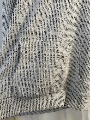 Neu mit Etikett Fleece Factory Pullover Hoodie gesteppt Langarm Tasche grau Größe Medium - Bild 2 von 6