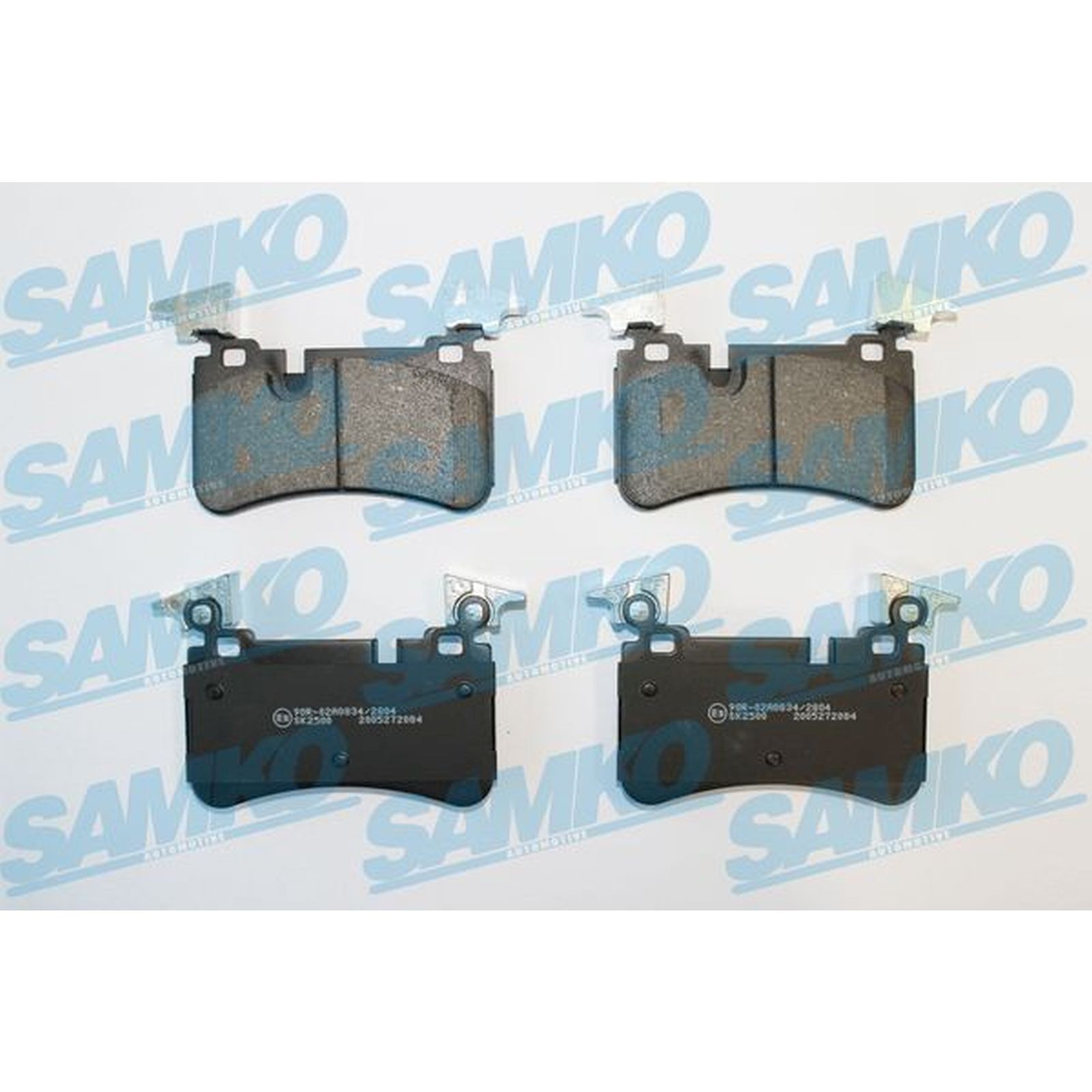 1x ORIGINAL® SAMKO Bremsbelagsatz, Scheibenbremse Hinten für Mercedes-Benz