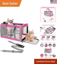 Portable Canvas Cat Carrier with Plush Cushion - Perfect for Your Travel Needs