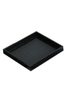 Small Black Faux Leather Open Top Tray - Pack of 25
