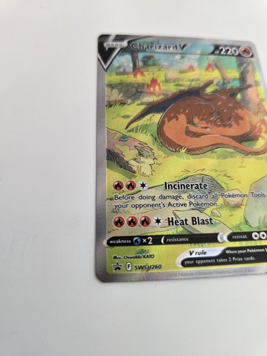 Pokémon TCG Charizard V SWSH Black Star Promos SWSH260 Holo Promo Card NM  - Bild 2 von 3