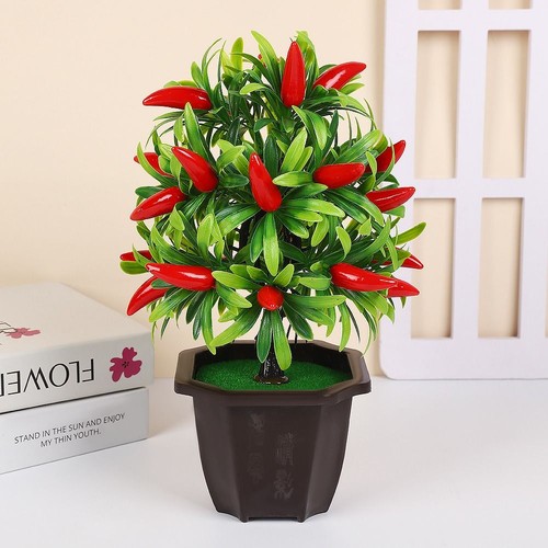 Realistic Small Fruit Tree Potted Outdoor Courtyard Decor - Picture 4 of 10