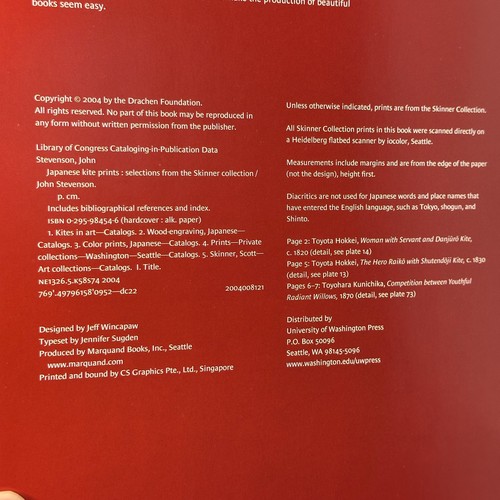 Skinner Collection "Japanese Kite Prints" J. Stevenson (2004, Hardcover) - Imagen 7 de 21