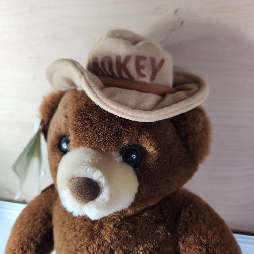 Smokey the Bear Vintage Stuffed Animal 1985 Three Bears Inc 12" Plush w/ Tag - Picture 7 of 11