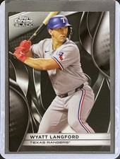 Wyatt Langford - 2025 Topps Chrome Black Baseball #83
