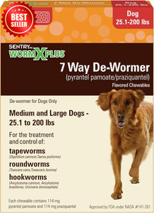 SENTRY HC WORM X PLUS 7 Way De-Wormer Tablets for Medium and Large Dogs