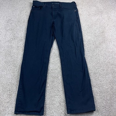 Mott & Bow Jeans Mens 35 Blue Denim Stretch Straight Casual Baggy Skater 35x32