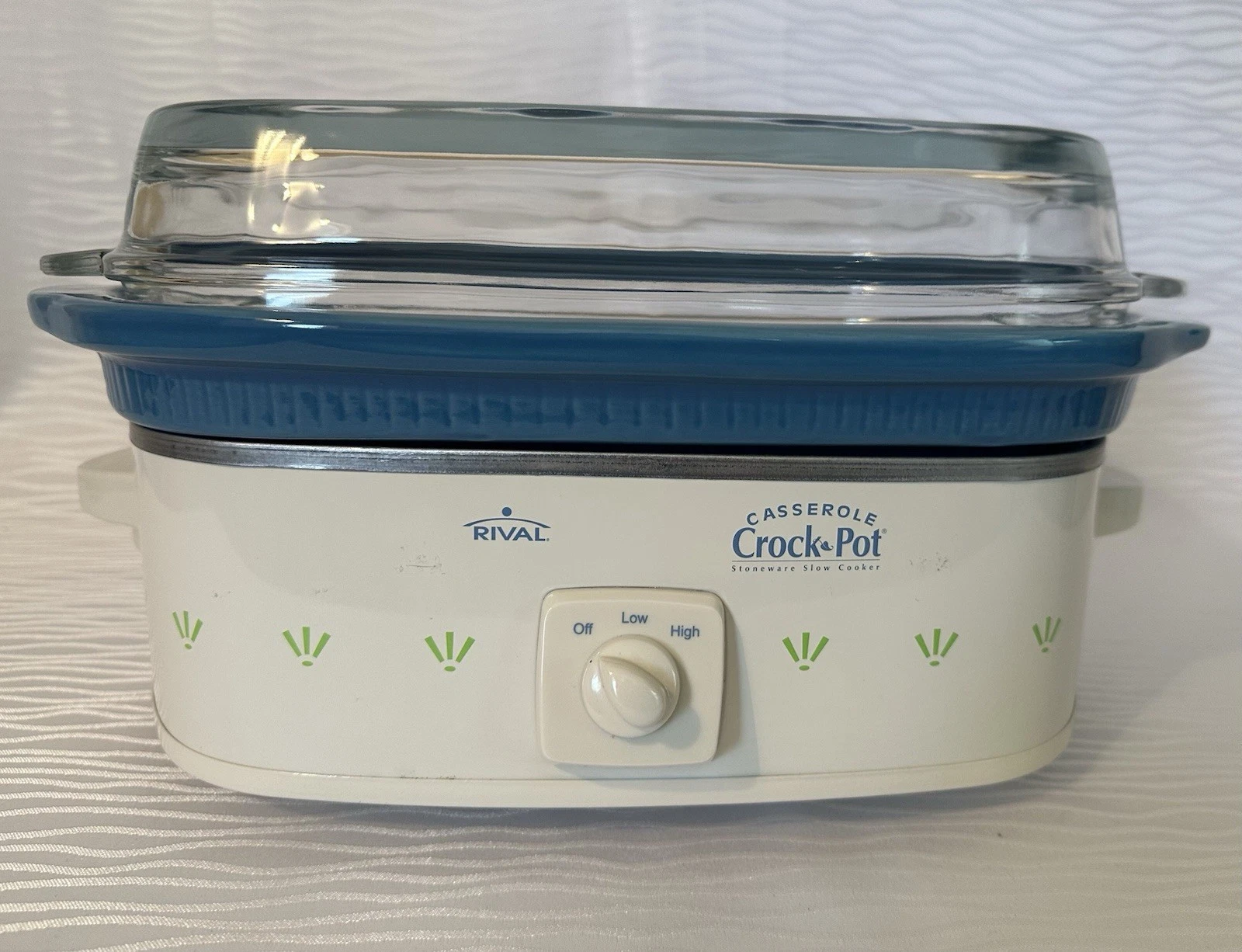 VTG Rival Crock Pot 3050 Slow Cooker Casserole 5qt w Glass Lid Tested RARE