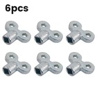 Effort saving Zinc Alloy Plumbing Bleeder Key 6pcs Radiator Wrench Pack